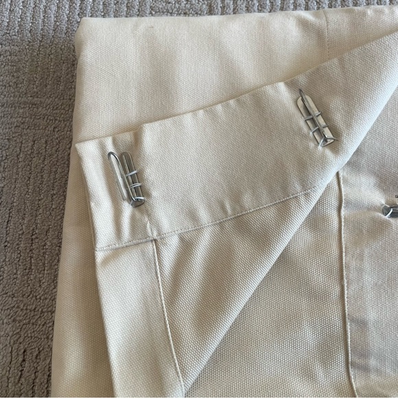 (2) Pottery Barn Brushed Canvas Drape | 50x84 | Pole Pocket | Color: Rideau - Picture 6 of 10